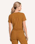 Women's Slim One-Pocket V-neck Top Cider - Scrubloop