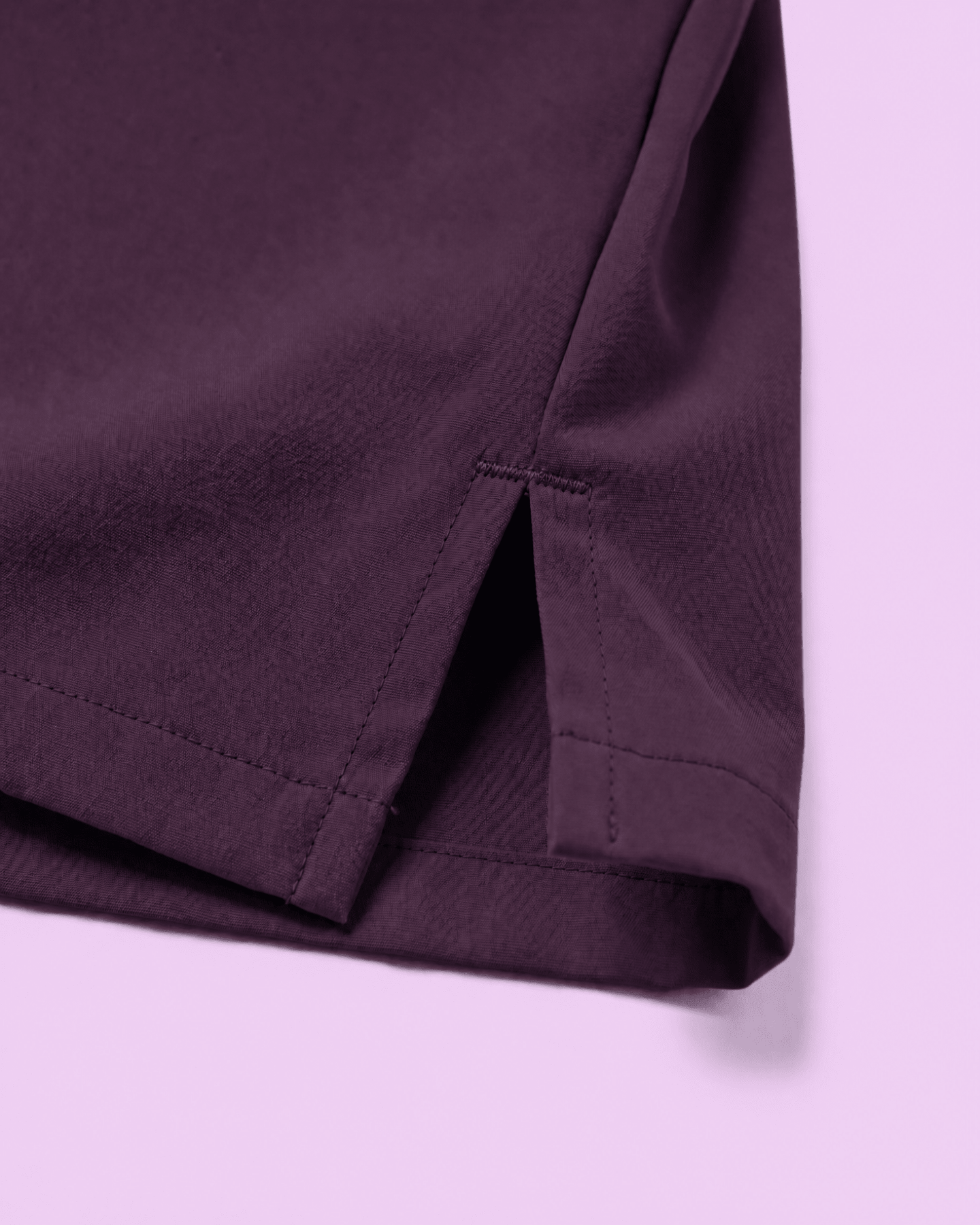 Women's Slim One-Pocket V-neck Top Deep Eggplant - Scrubloop