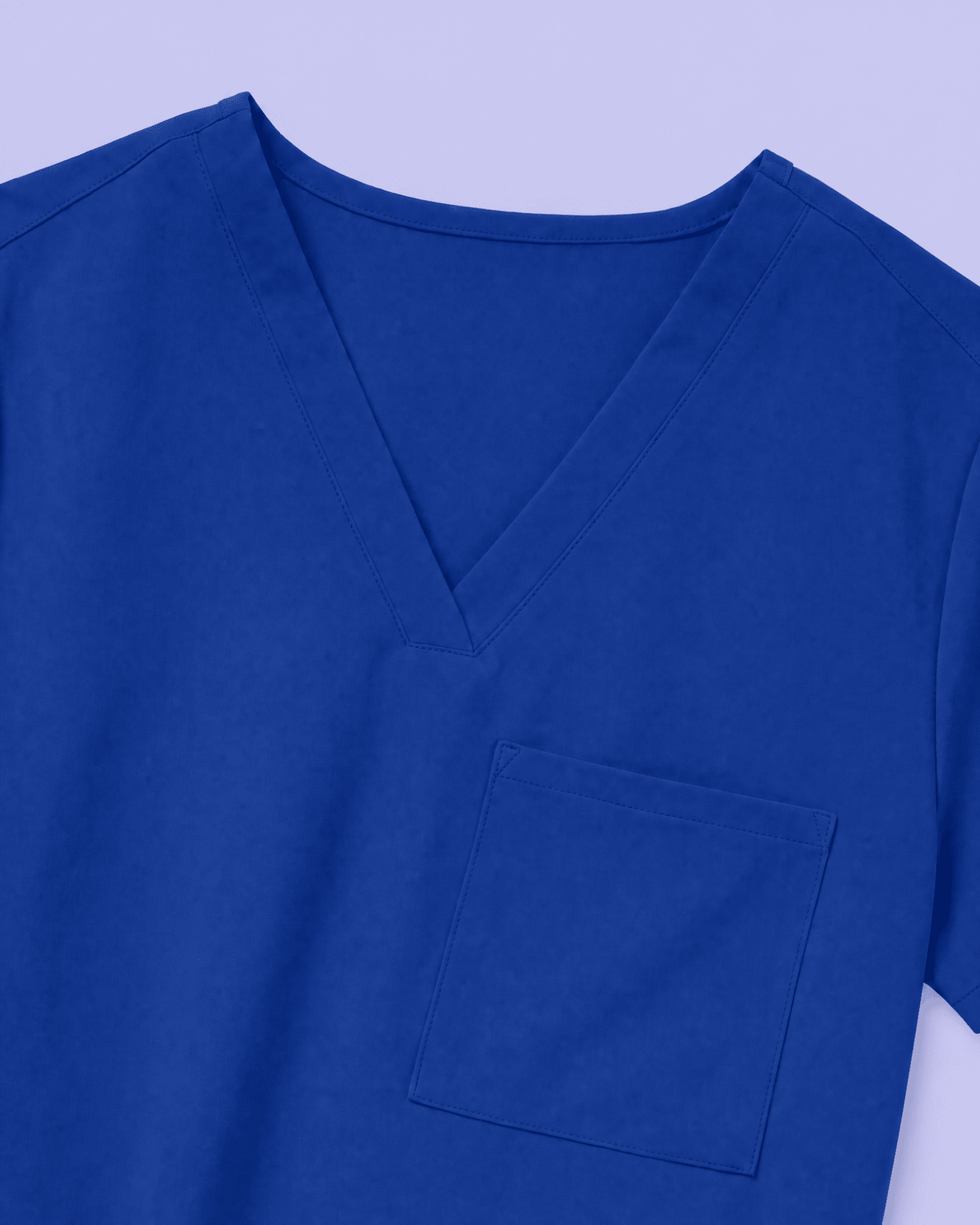 Women's Slim One-Pocket V-neck Top Galaxy Blue - Scrubloop