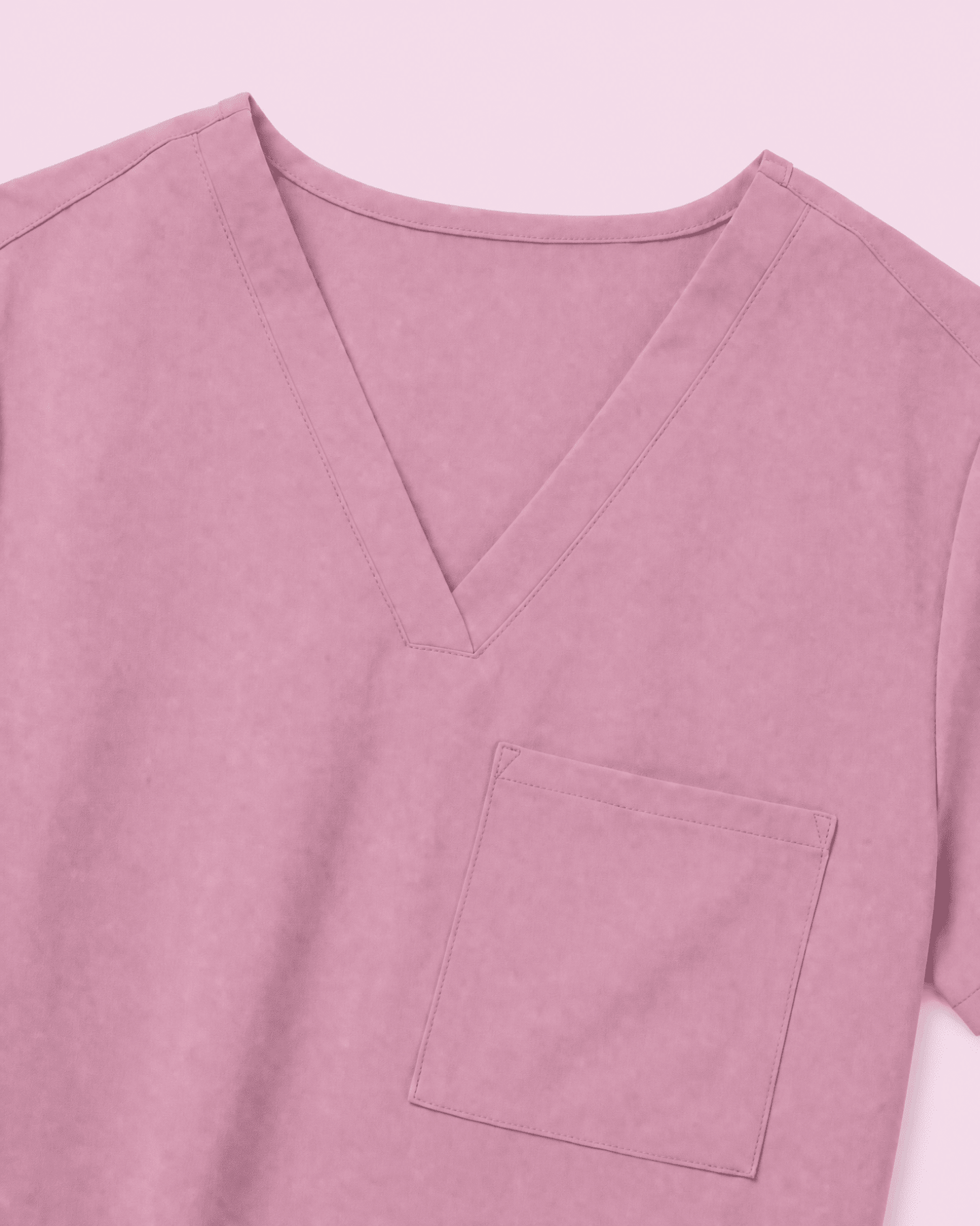 Women's Slim One-Pocket V-neck Top Lilac - Scrubloop