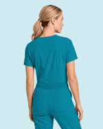 Women's Slim One-Pocket V-neck Top Marina - Scrubloop