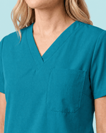 Women's Slim One-Pocket V-neck Top Marina - Scrubloop
