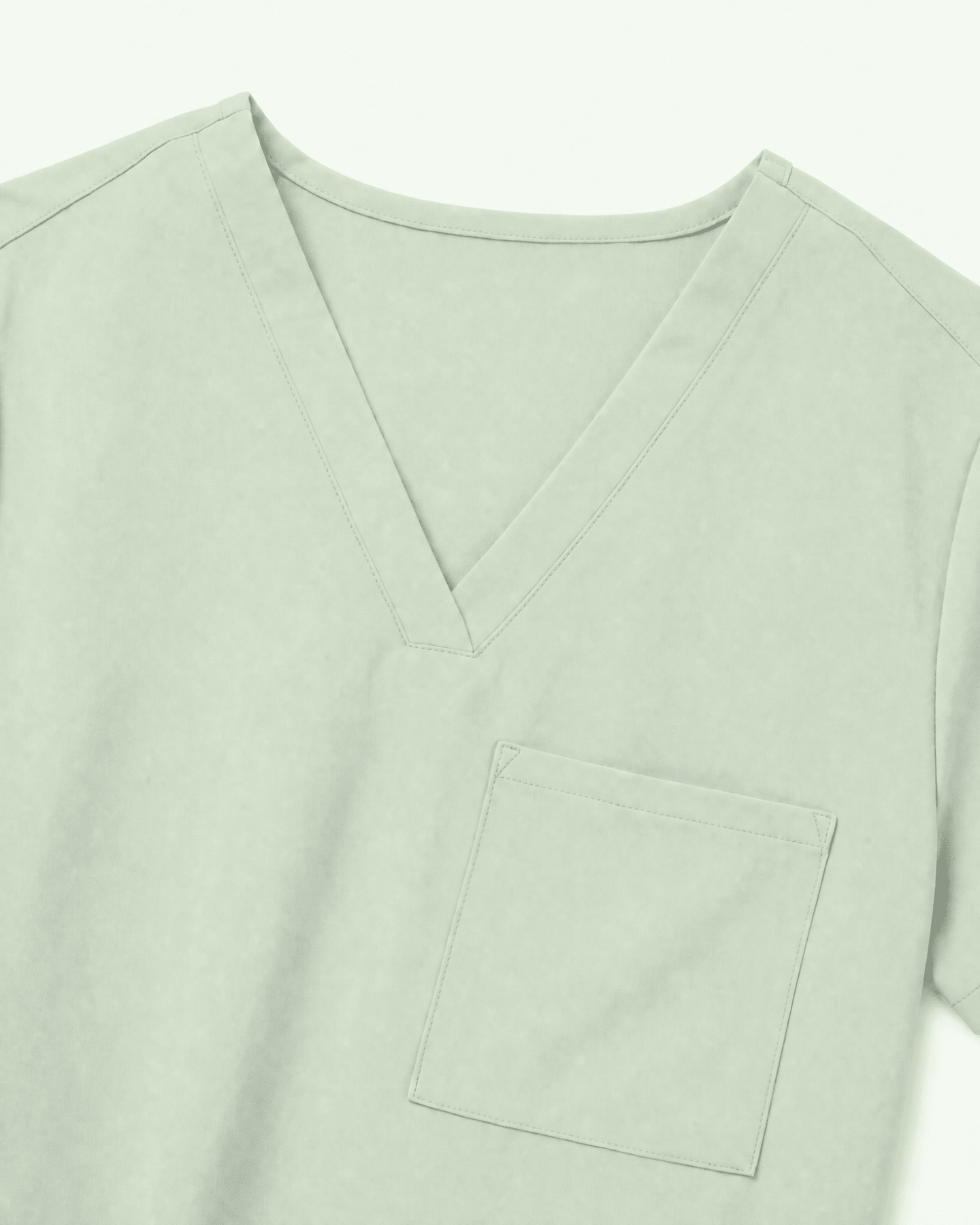 Women's Slim One-Pocket V-neck Top Mint - Scrubloop