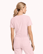 Women's Slim One-Pocket V-neck Top Rose Quartz - Scrubloop