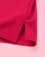 Women's Slim One-Pocket V-neck Top Sangria - Scrubloop