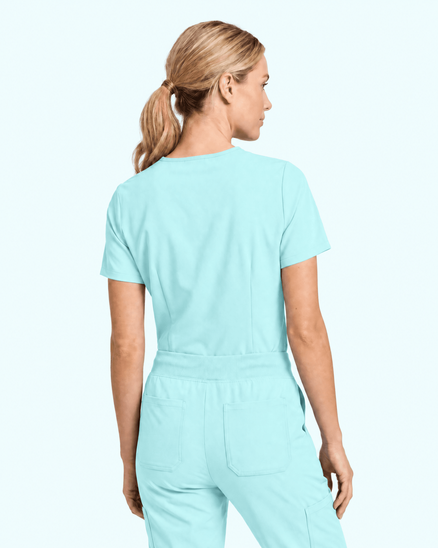 Women's Slim One-Pocket V-neck Top Surf - Scrubloop