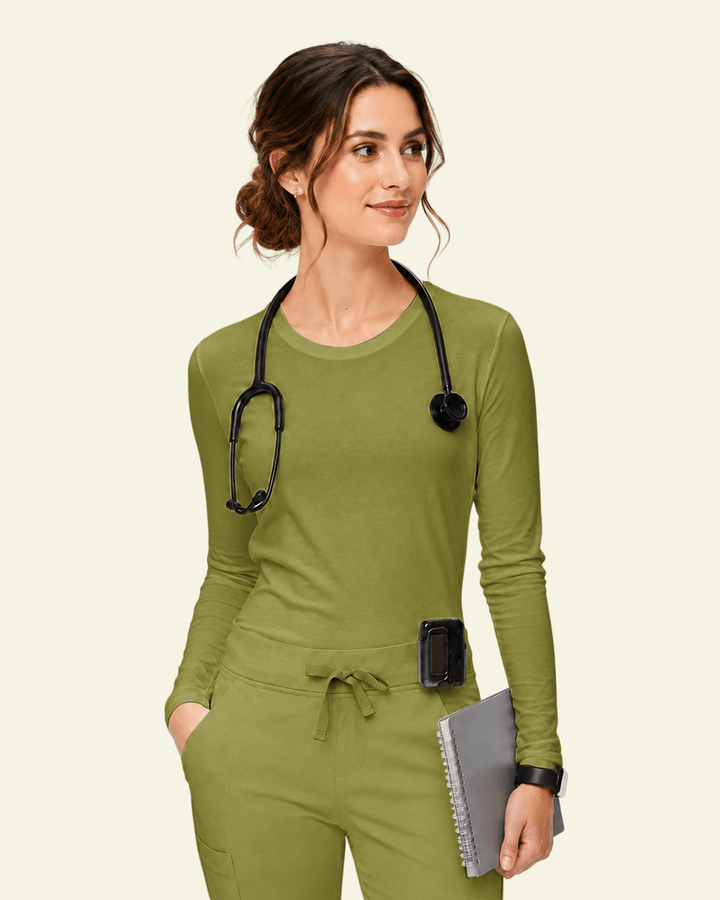 Women's Supersoft Long-Sleeve Underscrub Avocado