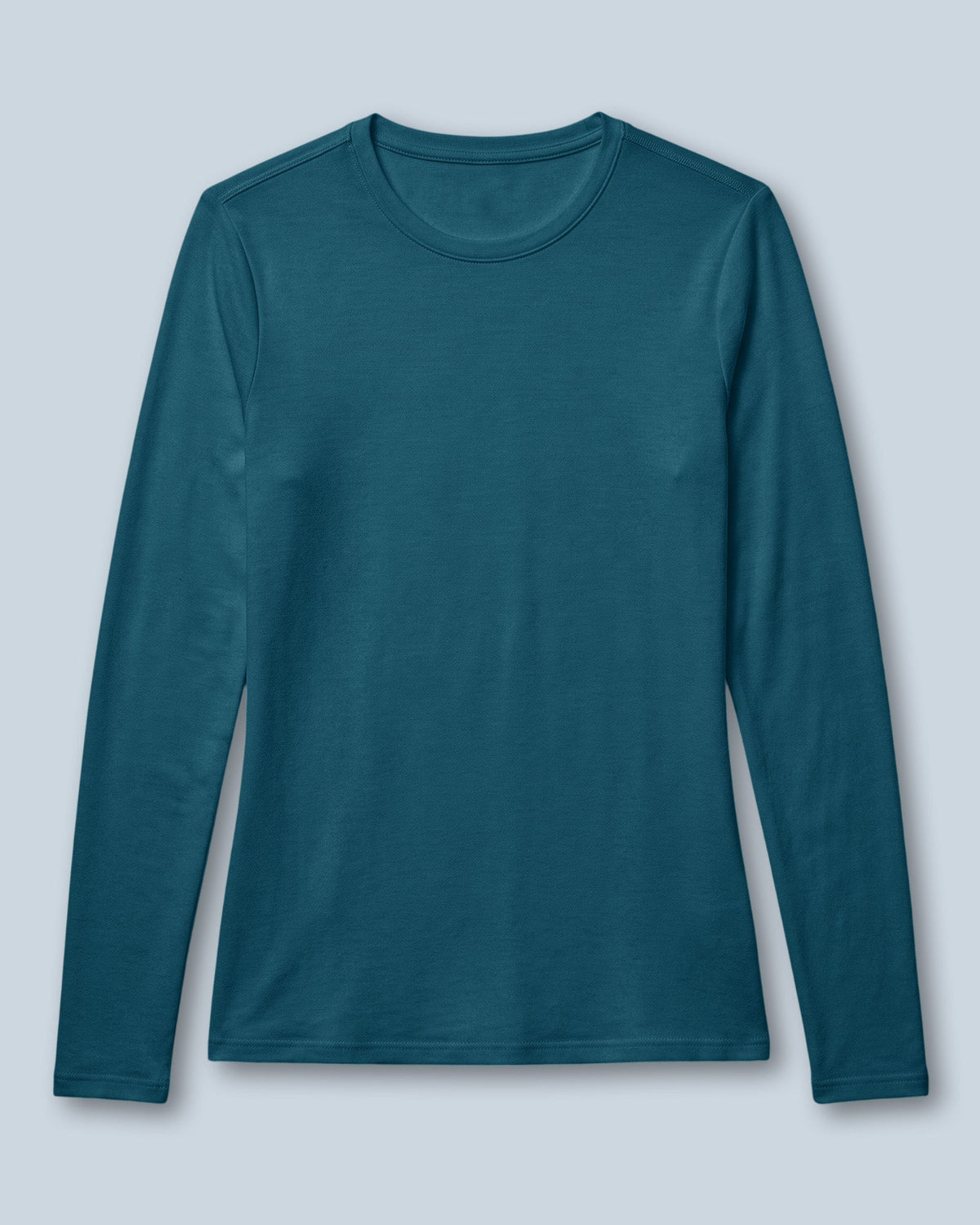 Women's Supersoft Long-Sleeve Underscrub Caribbean Blue - Scrubloop