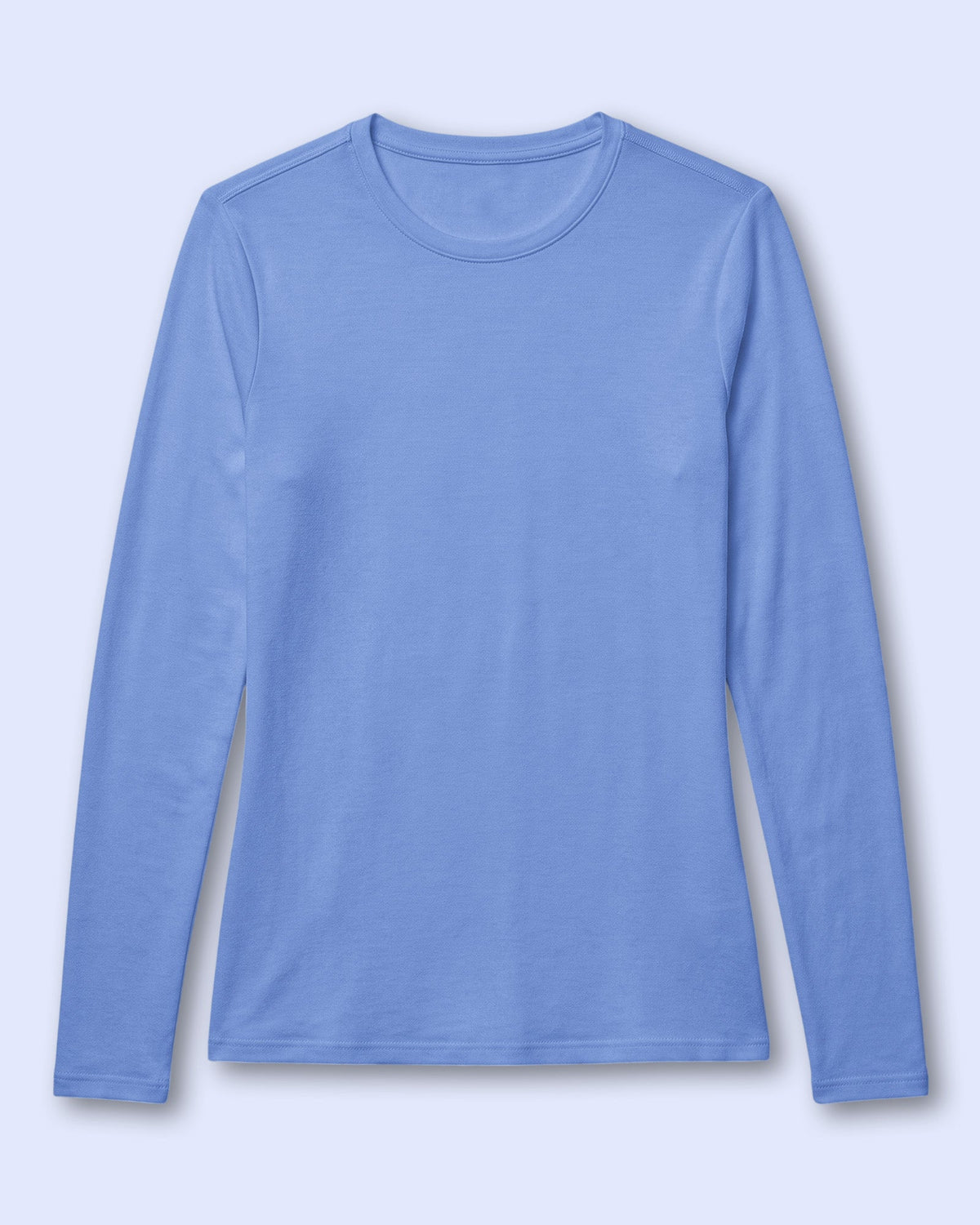 Women's Supersoft Long-Sleeve Underscrub Ceil Blue - Scrubloop