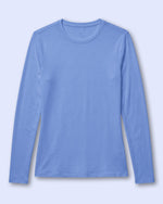 Women's Supersoft Long-Sleeve Underscrub Ceil Blue - Scrubloop