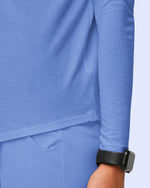 Women's Supersoft Long-Sleeve Underscrub Ceil Blue - Scrubloop