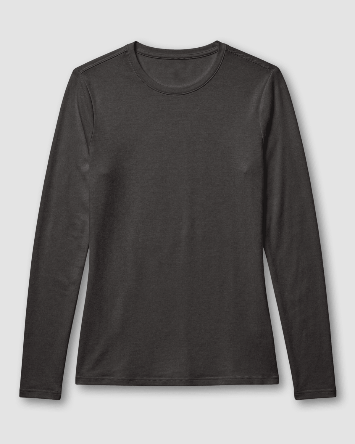 Women's Supersoft Long-Sleeve Underscrub Charcoal - Scrubloop