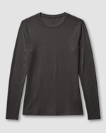 Women's Supersoft Long-Sleeve Underscrub Charcoal - Scrubloop