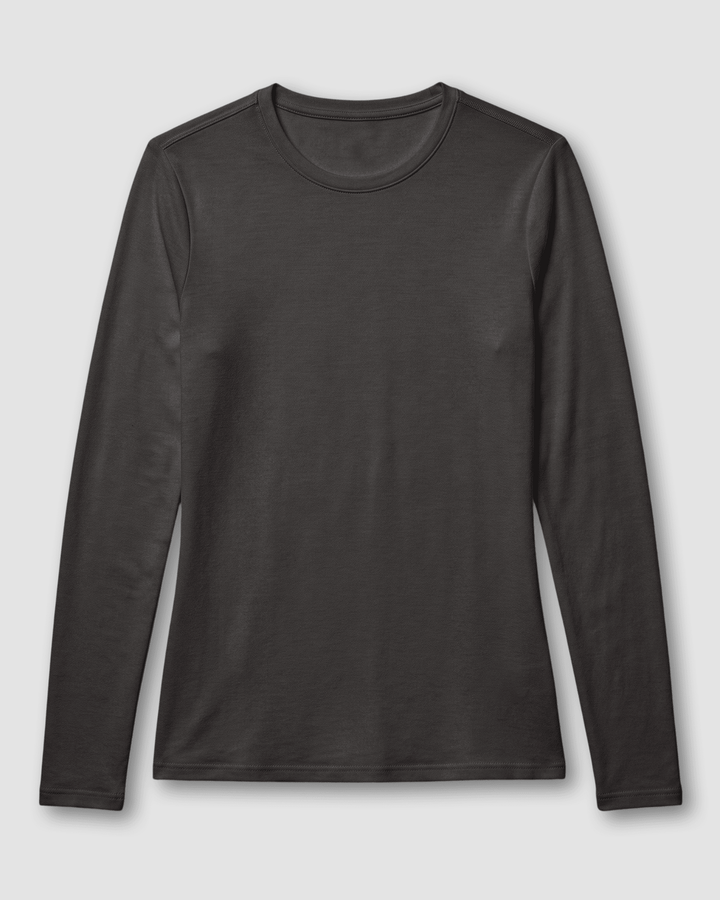 Women's Supersoft Long-Sleeve Underscrub Charcoal