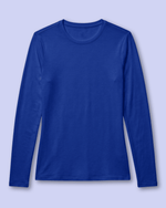 Women's Supersoft Long-Sleeve Underscrub Galaxy Blue - Scrubloop