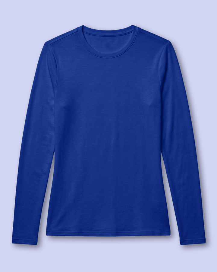 Women's Supersoft Long-Sleeve Underscrub Galaxy Blue
