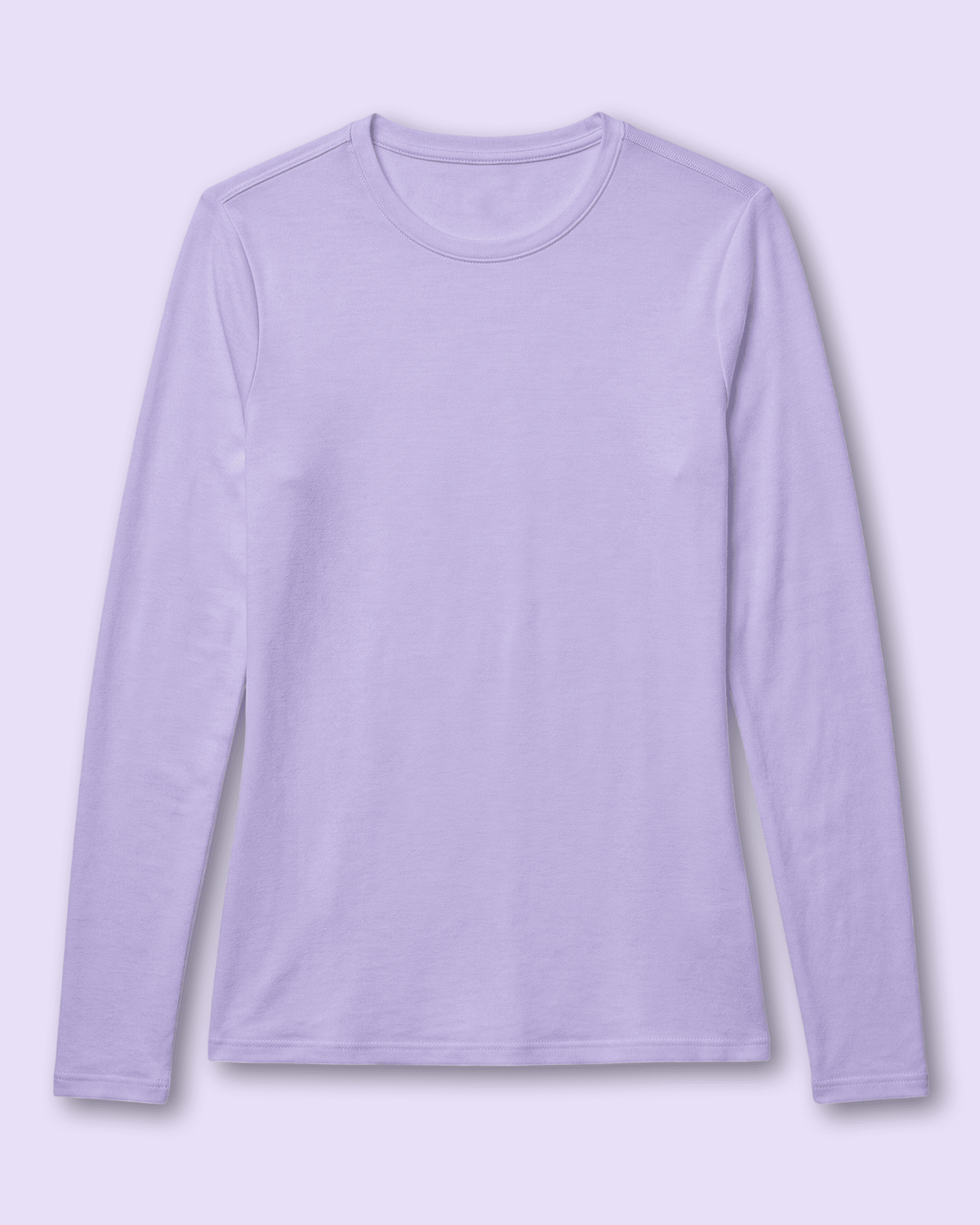 Women's Supersoft Long-Sleeve Underscrub Lavender - Scrubloop