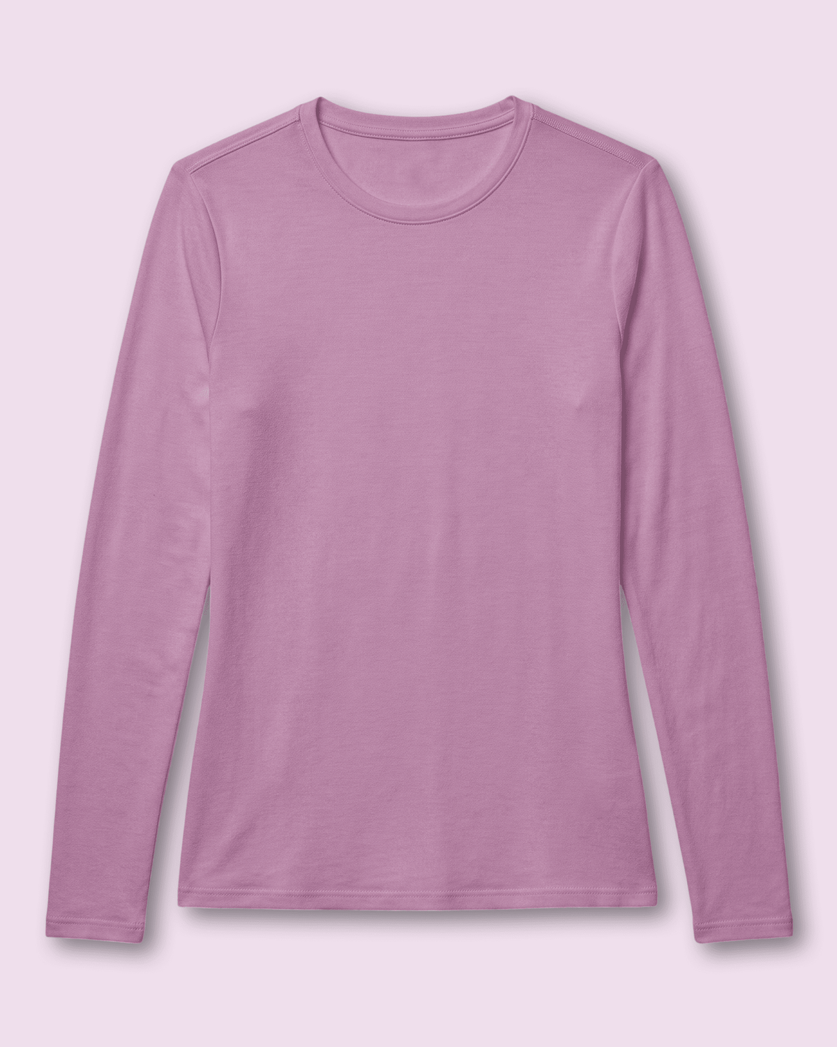 Women's Supersoft Long-Sleeve Underscrub Lilac - Scrubloop