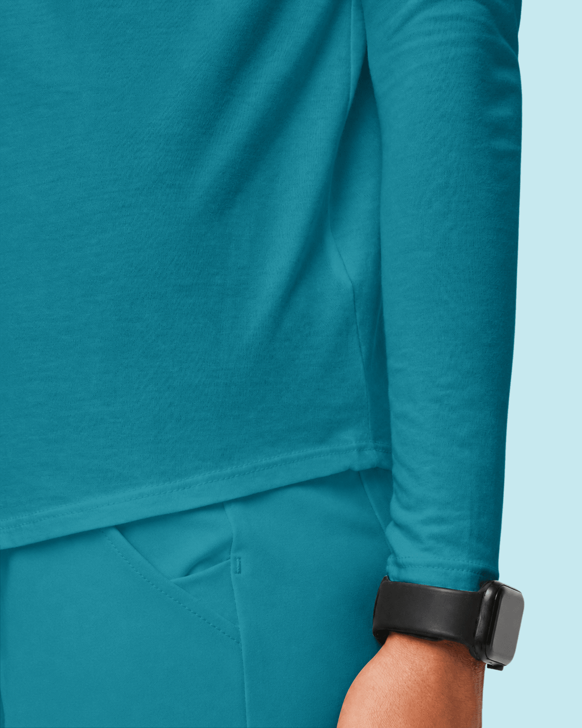 Women's Supersoft Long-Sleeve Underscrub Marina - Scrubloop