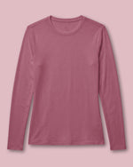 Women's Supersoft Long-Sleeve Underscrub Mauve - Scrubloop