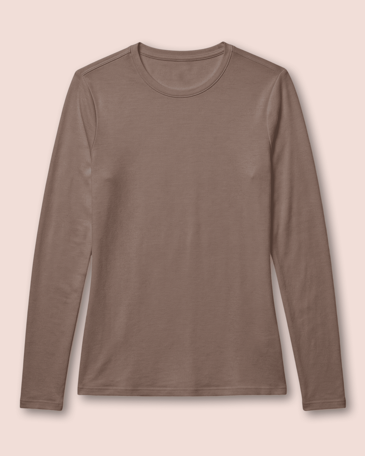 Women's Supersoft Long-Sleeve Underscrub Mocha - Scrubloop
