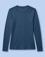 Women's Supersoft Long-Sleeve Underscrub Ocean - Scrubloop