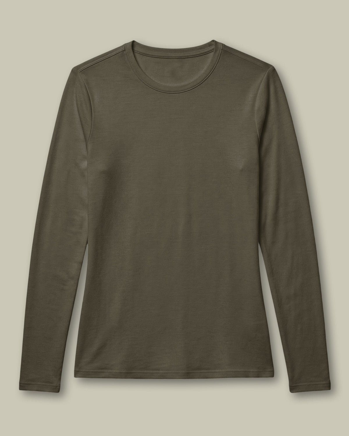 Women's Supersoft Long-Sleeve Underscrub Olive - Scrubloop