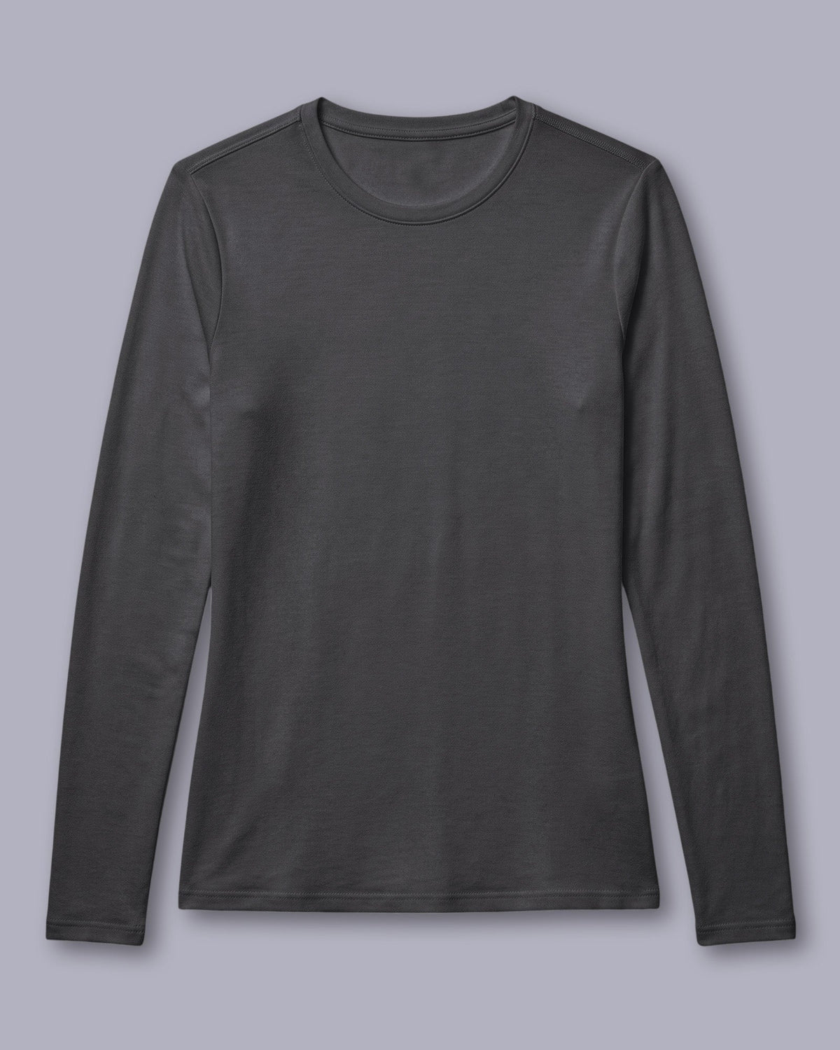 Women's Supersoft Long-Sleeve Underscrub Pewter - Scrubloop