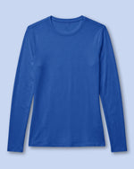 Women's Supersoft Long-Sleeve Underscrub Royal Blue - Scrubloop