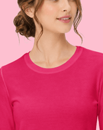 Women's Supersoft Long-Sleeve Underscrub Sangria - Scrubloop