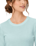 Women's Supersoft Long-Sleeve Underscrub Sky Blue - Scrubloop