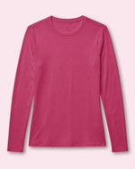Women's Supersoft Long-Sleeve Underscrub Wild Berry - Scrubloop