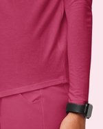 Women's Supersoft Long-Sleeve Underscrub Wild Berry - Scrubloop