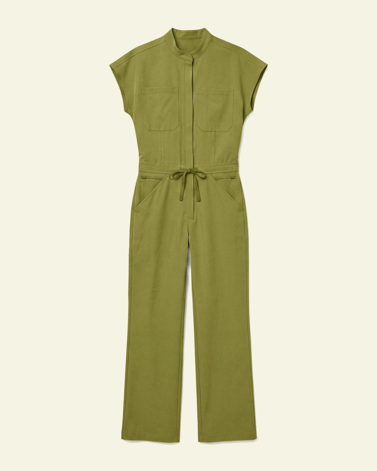 Women's Wide Leg Jumpsuit Avocado - Scrubloop