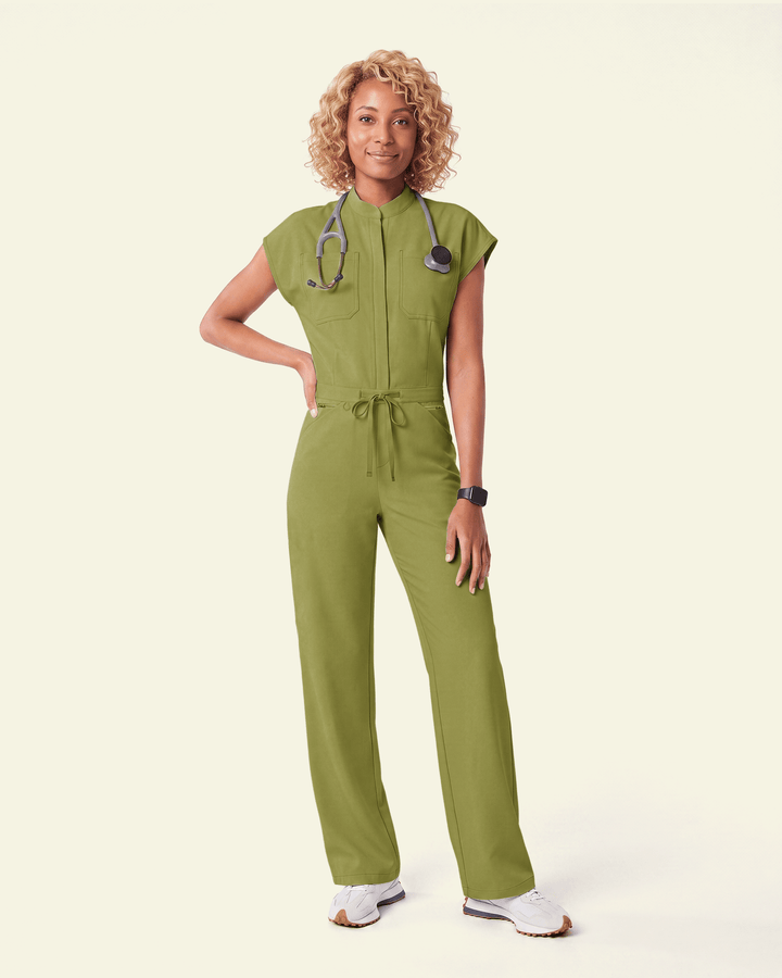 Women's Wide Leg Jumpsuit Avocado