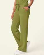 Women's Wide Leg Jumpsuit Avocado - Scrubloop