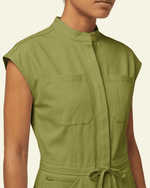 Women's Wide Leg Jumpsuit Avocado - Scrubloop