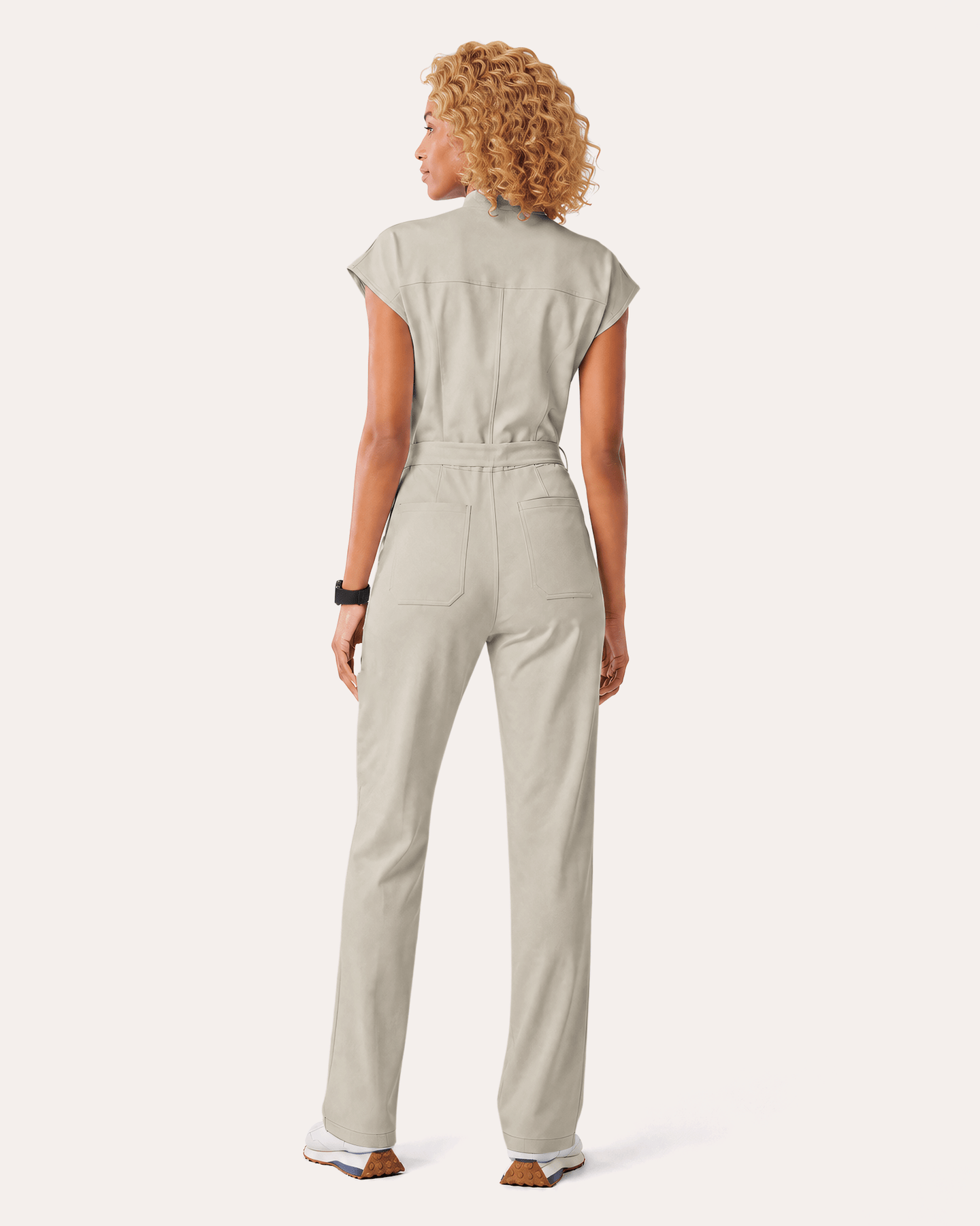 Women's Wide Leg Jumpsuit Birch - Scrubloop