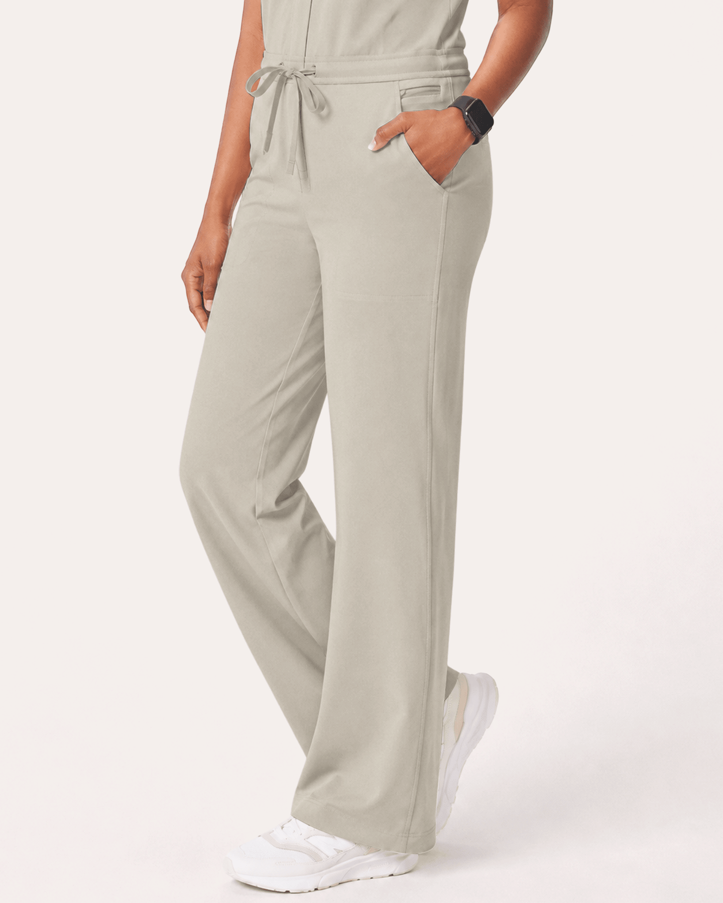Women's Wide Leg Jumpsuit Birch - Scrubloop