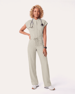 Women's Wide Leg Jumpsuit Birch - Scrubloop