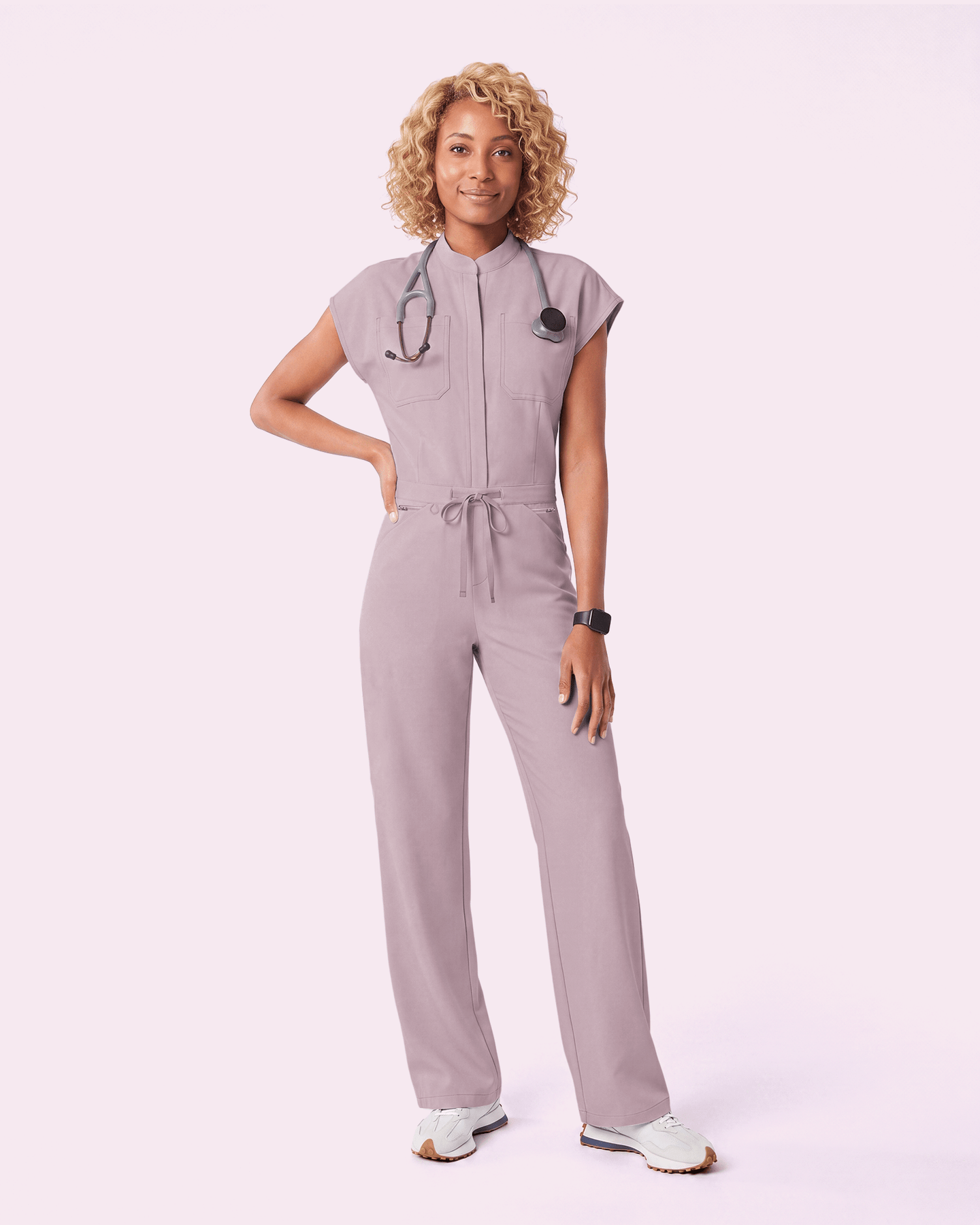 Women's Wide Leg Jumpsuit Blossom - Scrubloop