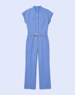 Women's Wide Leg Jumpsuit Ceil Blue - Scrubloop