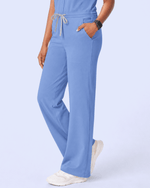 Women's Wide Leg Jumpsuit Ceil Blue - Scrubloop