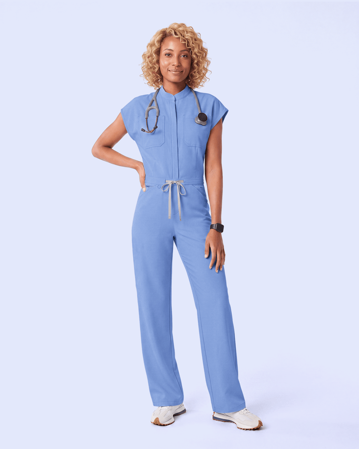 Women's Wide Leg Jumpsuit Ceil Blue