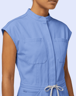 Women's Wide Leg Jumpsuit Ceil Blue - Scrubloop