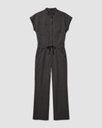 Women's Wide Leg Jumpsuit Charcoal - Scrubloop