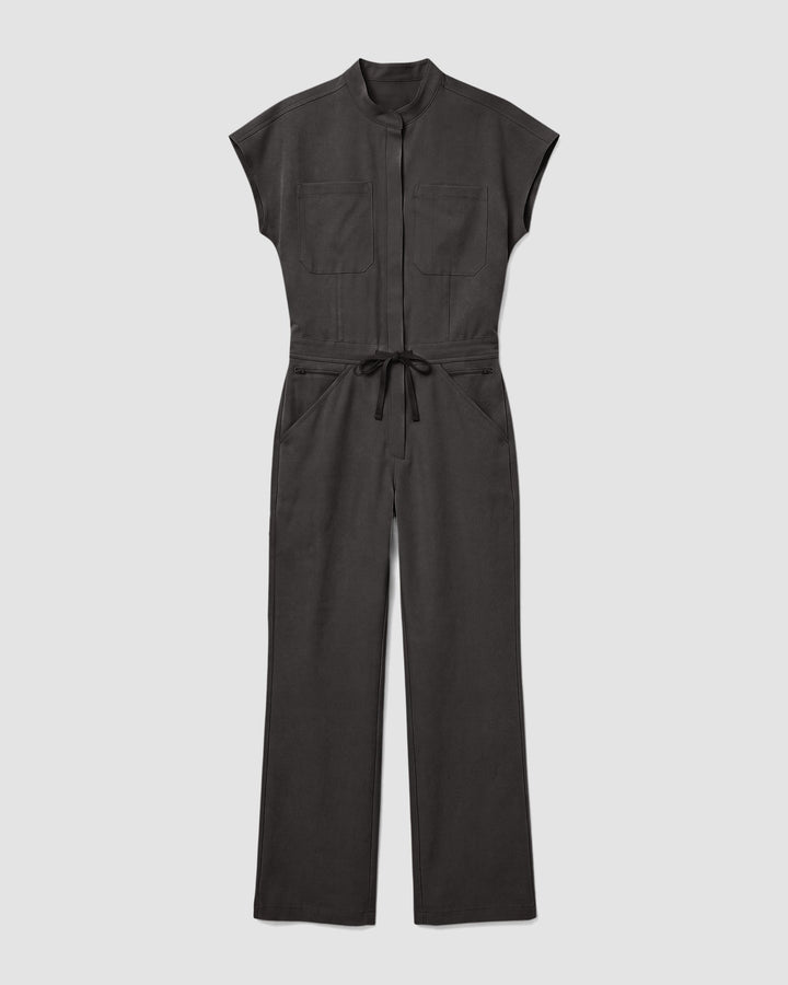 Women's Wide Leg Jumpsuit Charcoal