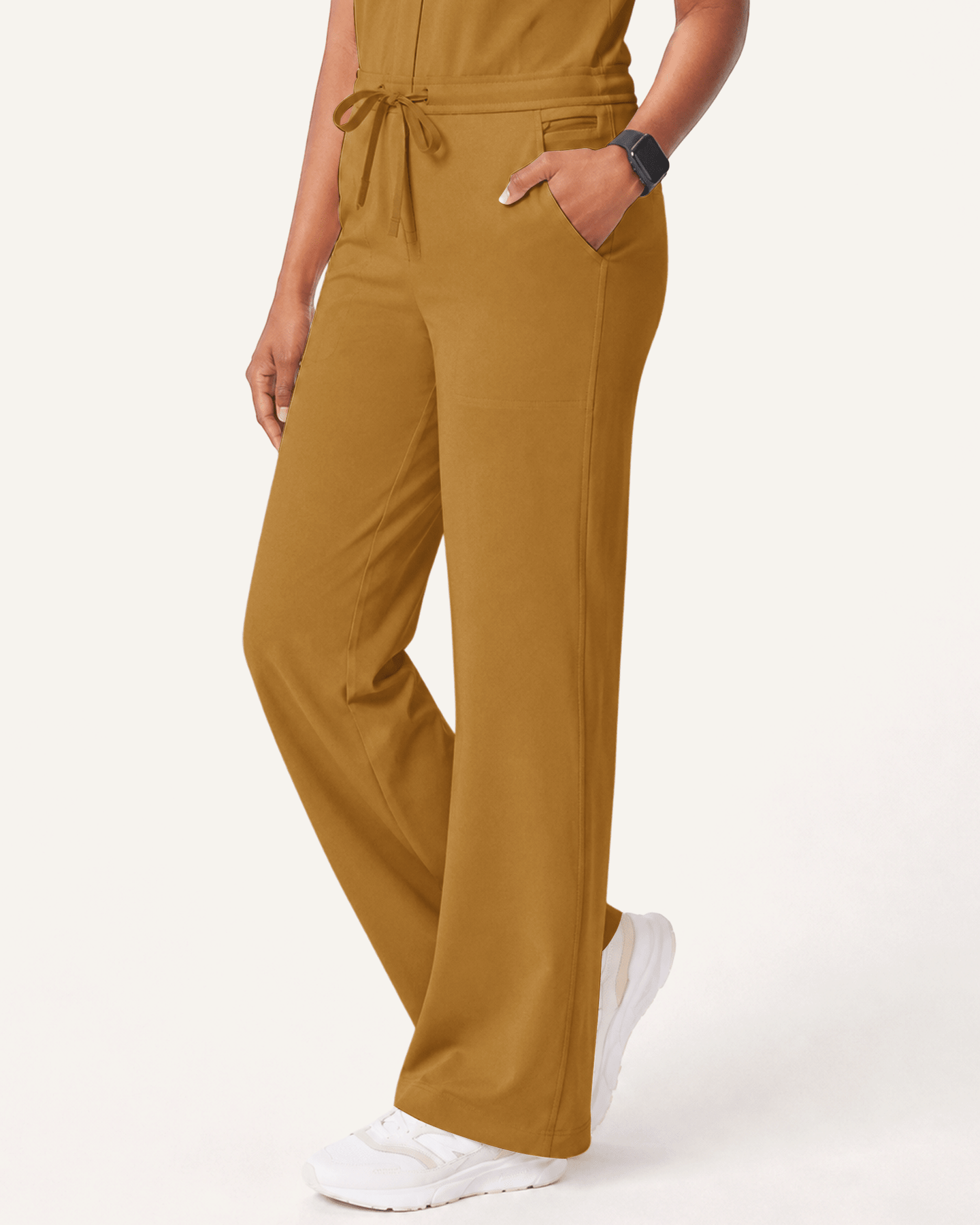 Women's Wide Leg Jumpsuit Cider - Scrubloop