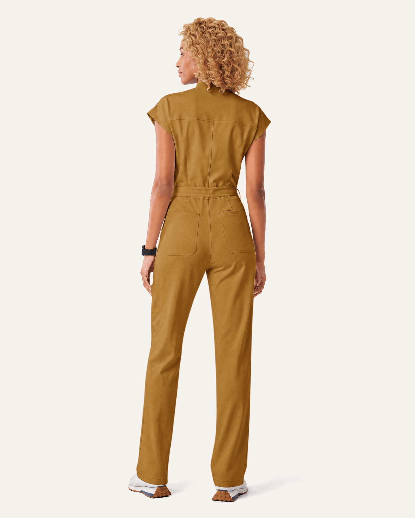Women's Wide Leg Jumpsuit Cider - Scrubloop