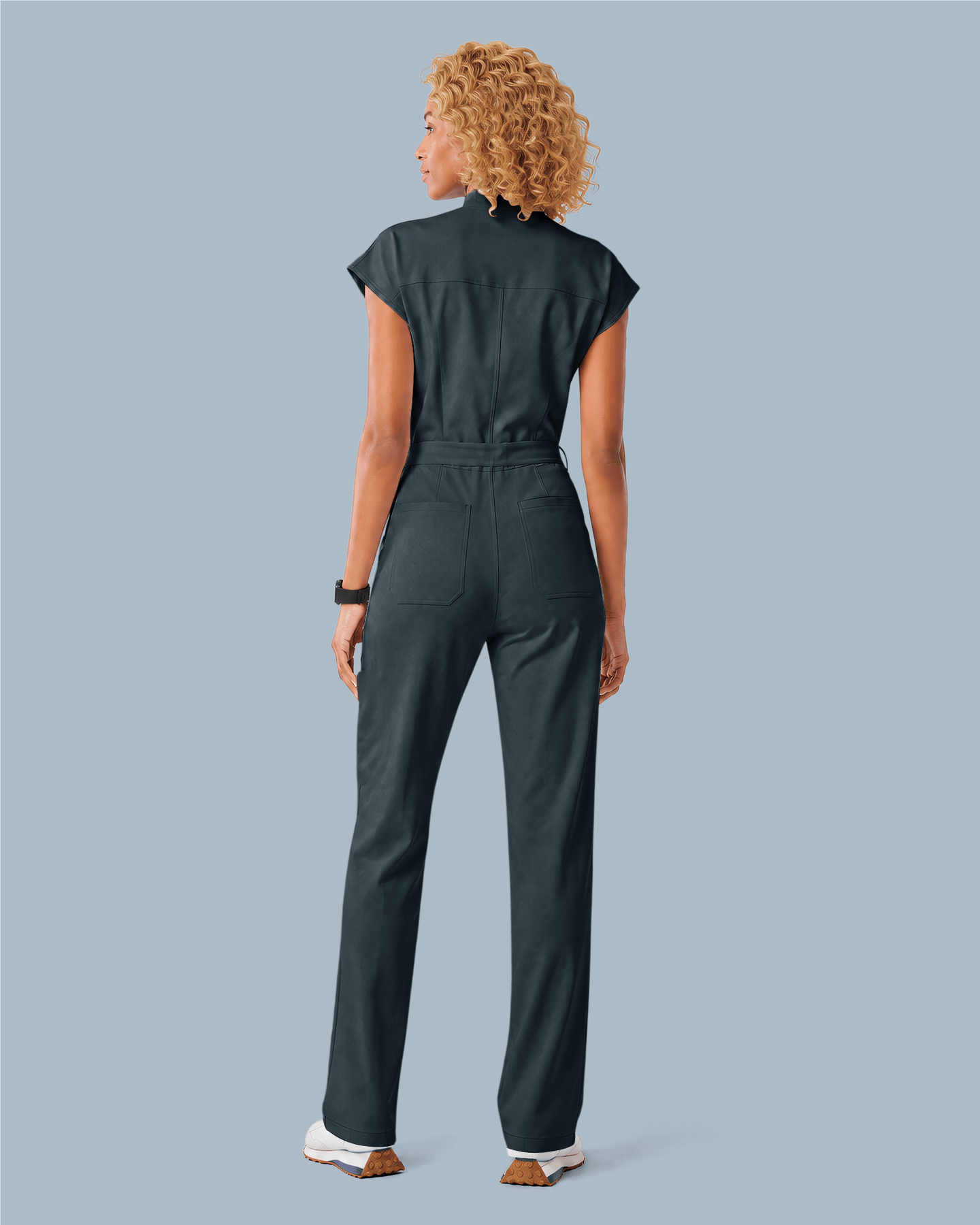 Women's Wide Leg Jumpsuit Dark Harbor - Scrubloop